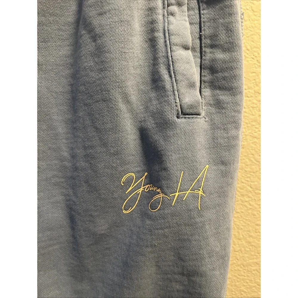 YOUNGLA‎ Blue Jogger Sweatpants Men's Size Large Gym Active Streetwear #230